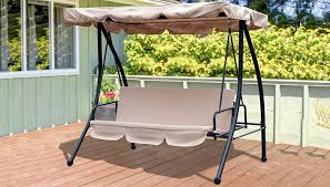 2 In 1 Outsunny 3 Seater Swing Chair