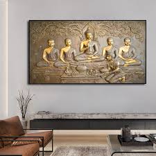 Modern Big Size Buddha Wall Art Picture