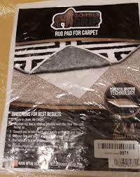 rug pad for carpet 2 x 4 new sealed