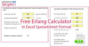 Erlang C Calculator Excel Including Shrinkage
