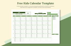 free excel calendar template