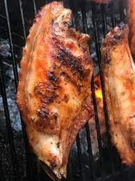 charcoal bbq turkey wings come grill