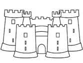 Color the cross red, and color (or leave) the rest white. England Coloring Pages