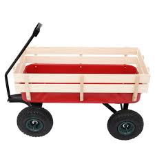 Zimtown Garden Cart Garden Wagon Wood