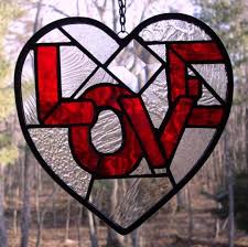 180 stained glass hearts ideas