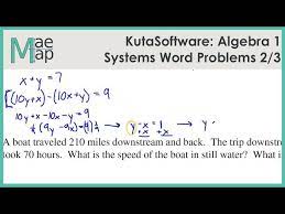 Kuta Algebra 1 Systems Of