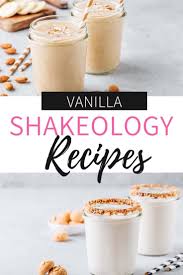 vanilla shakeology recipes plus