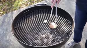 clean your bbq grill using an onion