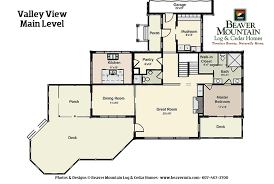 Valley View Log Home Floor Plan