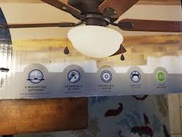bronze led 5 blade indoor ceiling fan