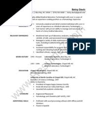 Professionally designed medical cv examples click on the images below to see the full pdf version. Laboratory Technician Resume Sample Medical Laboratory University Of North Carolina At Chapel Hill