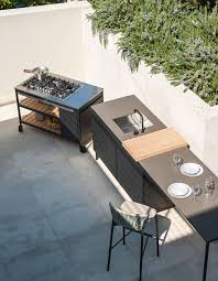 modern modular outdoor kitchen
