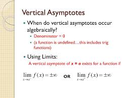 Asymptotes are often found in rotational functions, exponential function and logarithmic functions. Ppt 2 2 Limits Involving Infinity Powerpoint Presentation Free Download Id 2707968