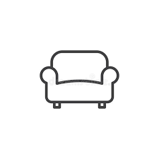 Sofa Couch Line Icon Outline Vector