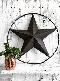 Texas Star Barb Wire Barn Star