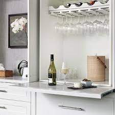 wine glass rack under wine rack design