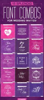 font combos for wedding invites