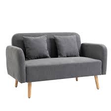 homcom 2 seat loveseat sofa chenille