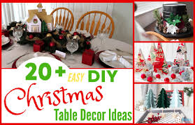 easy diy christmas table decor ideas
