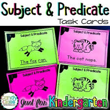 Subject And Predicate Activities Task Cards For