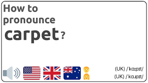 how to ounce carpet in english