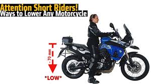 How To Lower Any Motorcycle