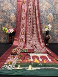 weaving soft dola silk saree with