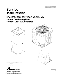 Manufactured to exceed government standards on energy efficiency, amana home and commercial air conditioning systems provide all customers exceptional value. Amana Rca Rcb Rcc Rce Vca Vcb Models Sm Service Manual Download Schematics Eeprom Repair Info For Electronics Experts