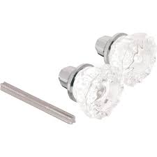 Prime Line Fluted Glass Door Knobs With