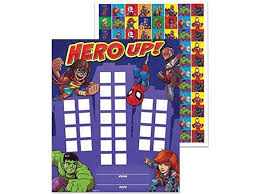Back To School Marvel Avengers Hero Up Mini Reward Charts