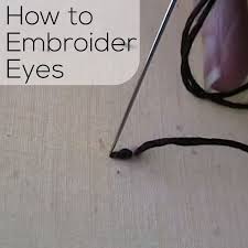 Pros and cons are almost the same as for crocheted eyes. How To Embroider Eyes Video Tutorial Embroidery Patterns Embroider Embroidery Tutorials