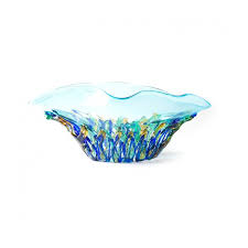 Murano Glass Light Blue Large Bowl