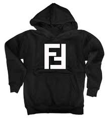 Fendi Fashion Logo Hoodied Sweatshirt Men And Women Sizes And Models Fendi Fashion Black Navy Blue And Grey Hoodies