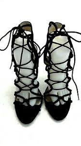 Qupid Womens Black Strappy Wedge Platform Sandals Us Size 8