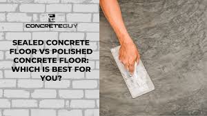 sealed concrete floor vs polished