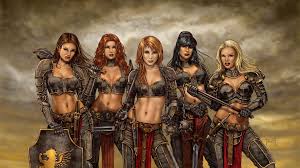 amazons women warrior fantasy art 4k