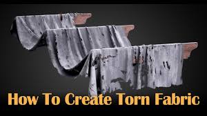how to create torn fabric you