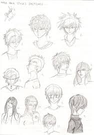 Draw along for practice and by the end of the tutorial you ll understand how to draw a manga style nose from both the front view and a view. How To Draw Curly Anime Hair Boy Learn How To Draw
