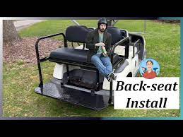 Golf Cart Rear Seat Install