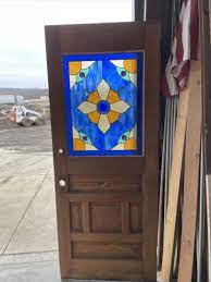 An 667 Antique Stained Glass Entrance