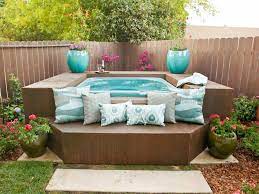 hot tub ideas to create a backyard oasis