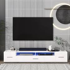 Extended Minimalist Design Tv Stand