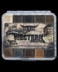 western grunge on set palette skin