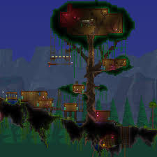 The world is your canvas and the ground itself is your paint. Terraria Pre Hardmode Sky Island Base Album On Imgur