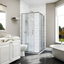 Square Corner Entry Shower Enclosure