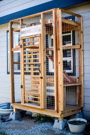 outdoor cat enclosures connected to