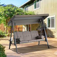 Outsunny 3 Seater Porch Swing Heavy