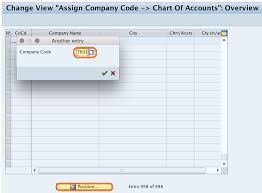 Assign Company Code To Chart Of Accounts In Sap