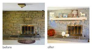 Painting Brick Or Stone Fireplace