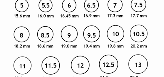 Ring Size Chart Printable Of Printable Ring Sizer Size This